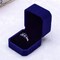 Generic Velvet Engagement Wedding Earring Ring Pendant Jewelry Display Box Gift Case